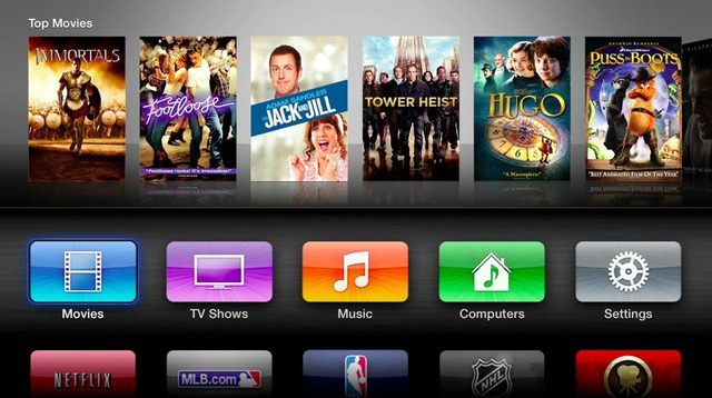 Apple TV Home Screen