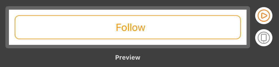 SwiftUI preview with Follow button
